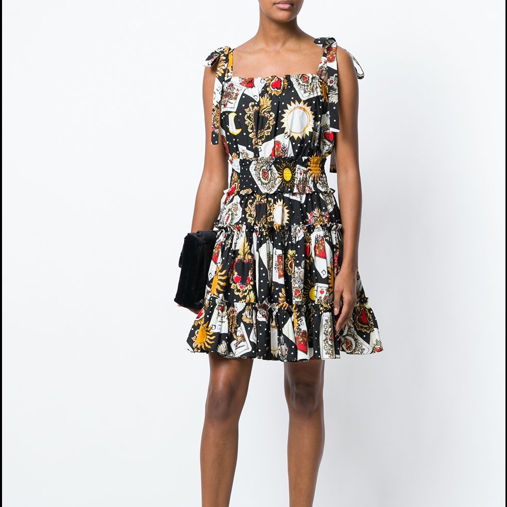 Dolce & gabbana playing cards dress